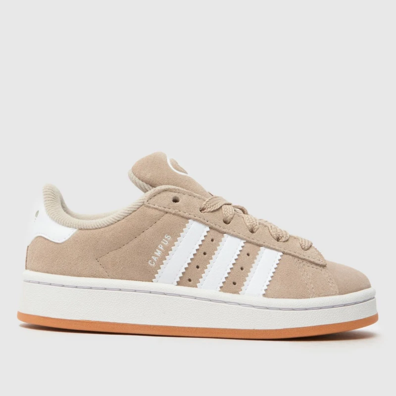 Image of adidas white & beige campus 00s Junior trainers White & Beige UK 11 (EU 29)