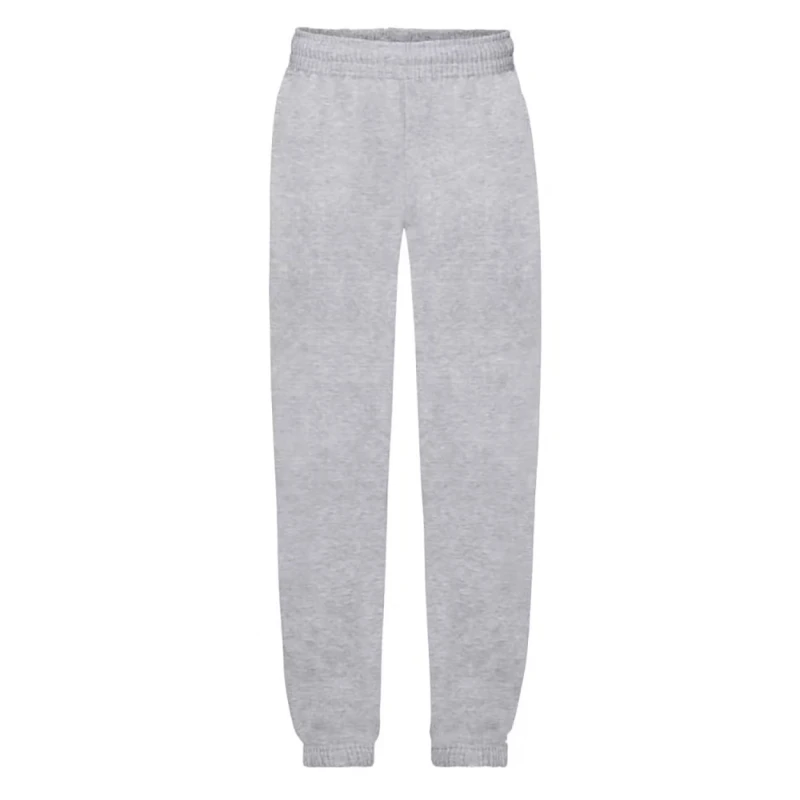 Image of Fruit of the Loom Premium 70 30 Jog Pants Jogging Bottoms in Grey Size: 12-13 Years Grey Unisex 12-13 Years