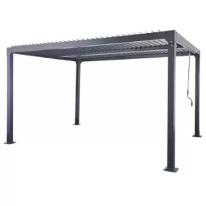 image of Oseasons Aluminium 4m Rectangular Louvered Pergola