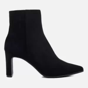 Image of Dune Womens Ottaly Suede Heeled Boots - Black - UK 4