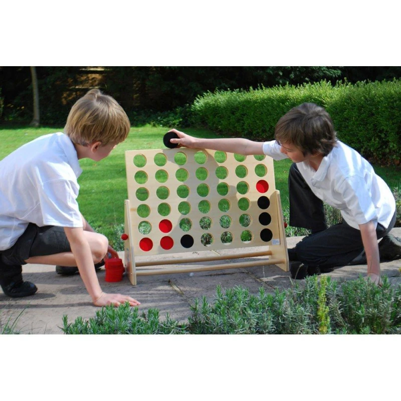 Image of Sports Directory Wooden 4 in a Row Neutral unisex One Size