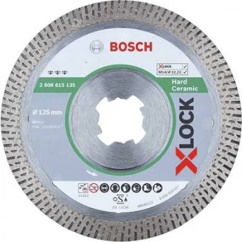 Image of Bosch X-LOCK diamond cut-off order for Hardware ceramic 125mm Bosch Accessories 2608615135 Diameter 125mm