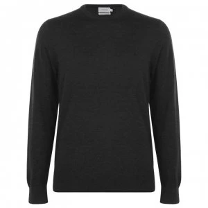 Image of Calvin Klein Crew Knit Jumper - Dk Grey P9Y