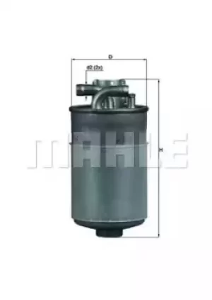 image of Fuel Filter KL154 79689274 by MAHLE Original