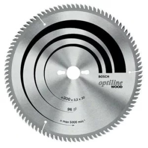 Image of Bosch 2608640651 Table Saw Blade Optiline Wood 315x30x3.2mm 60 Teeth