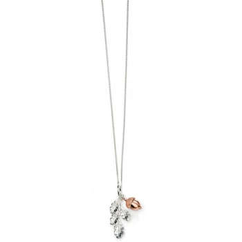 Image of Ladies Elements Sterling Silver Acorn & Leaf Pendant