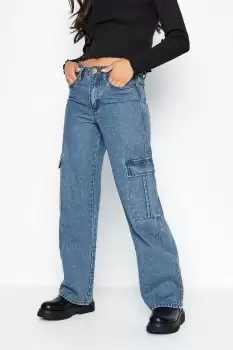 image of Petite Cargo Jeans