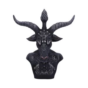 Image of Celestial Black and Silver Baphomet Bust