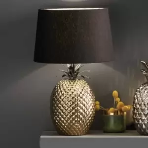 Image of Gold Ceramic Pineapple Table Lamp