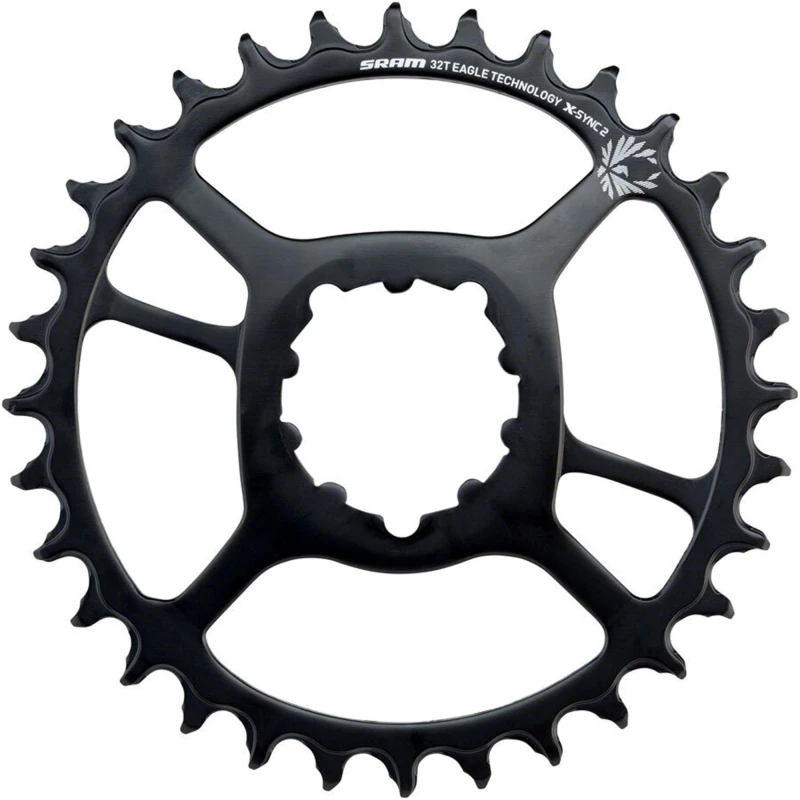 Image of Sram Chain Ring XSYNC 2 Steel Direct Mount 3mm Offset Boost Eagle 32T 32T BLACK