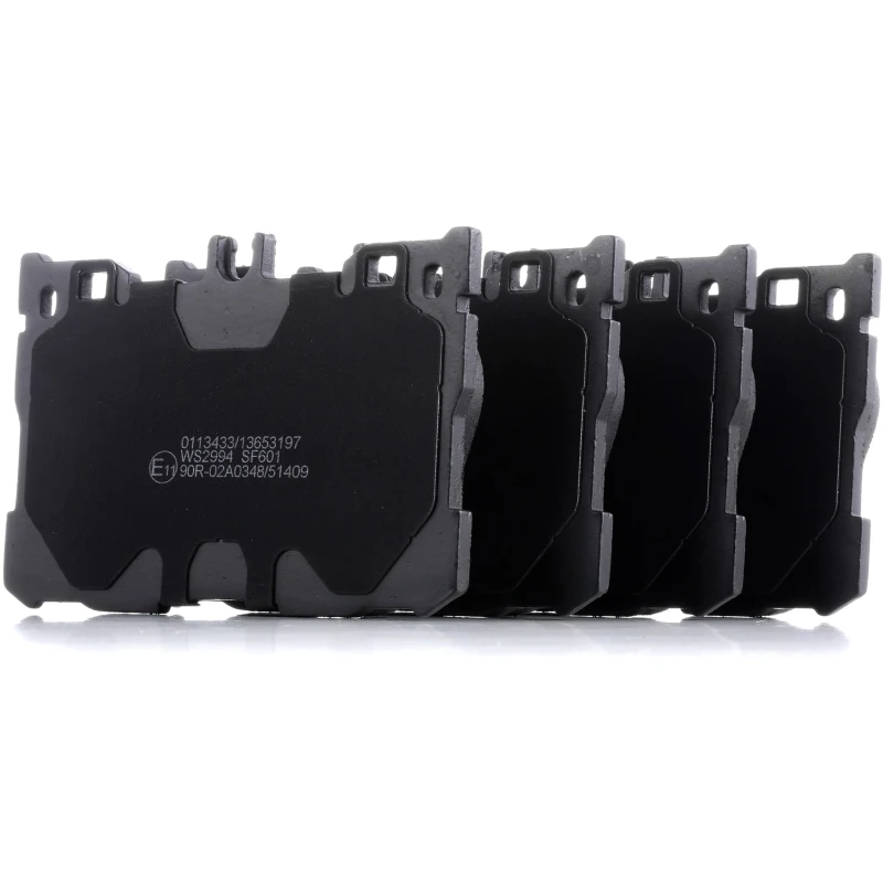 Image of RIDEX 402B1317 Brake pad set Front Axle, excl. wear warning contact Brake Pad Set,disc brake (402)