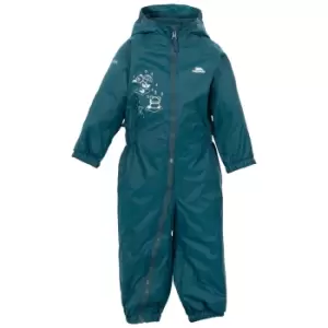 Image of Trespass Baby Unisex Dripdrop Padded Waterproof Rain Suit (18/24 Months) (Teal)