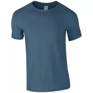 Gildan Mens Soft Style Ringspun T Shirt (3XL) (Indigo Blue)