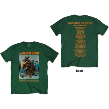 Image of The Beach Boys - Xmas Album Unisex Large T-Shirt - Green