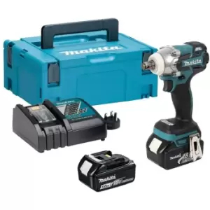 Image of DTW285RTJ 18v lxt Brushless Impact Wrench 1/2' Drive - 2 x 5.0ah - Makita