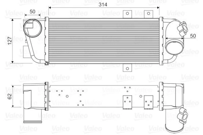 Image of Intercooler VALEO 818333