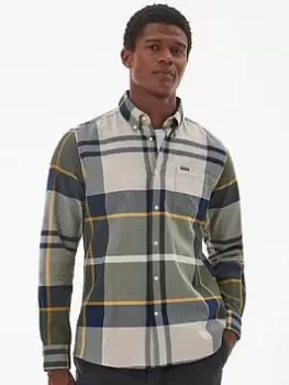 Image of Barbour Dunoon Tailored Shirt - Green, Size 2XL, Men