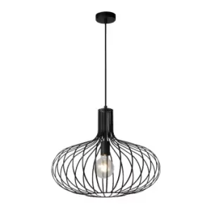 image of Manuela Vintage Pendant Light - Ø50cm - 1xE27 - Black