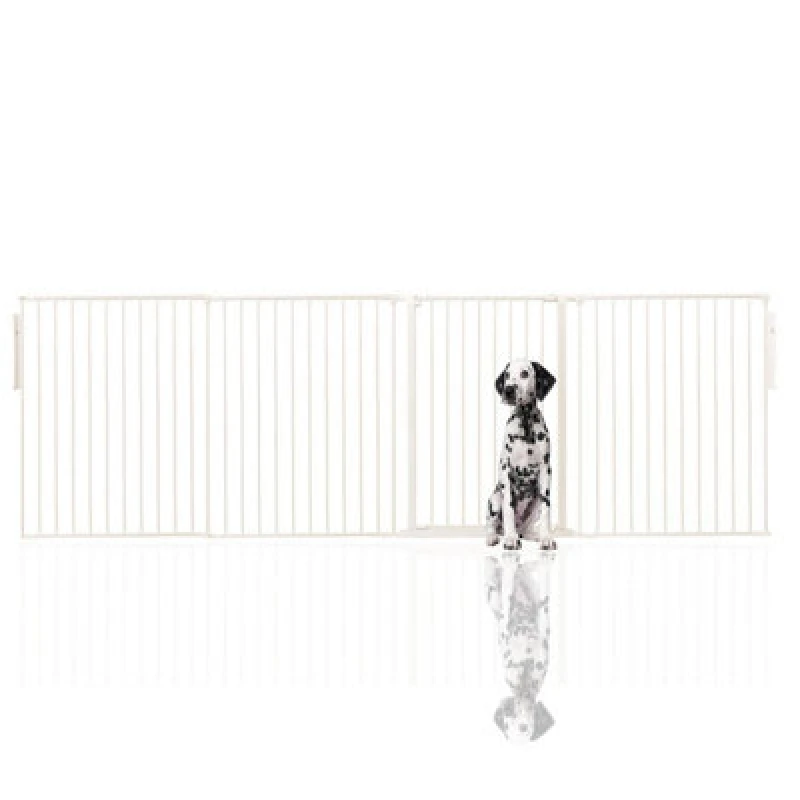 Image of Bettacare Premium Extra Tall Multi Panel Flexible Dog Barrier, Up To 298Cm Wide, White, 105Cm Tall