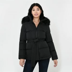 image of Firetrap Luxe Bubble Jacket Ladies - Black