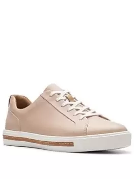 Image of Clarks Un Maui Lace Wide Fit Shoes - Blush Leather, Blush, Size 8, Women