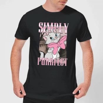 Image of Disney Aristocats Simply Purrfect Mens T-Shirt - Black - 3XL - Black