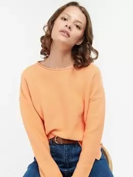 Image of Barbour Mariner Knitted Jumper - Orange, Size 18, Women
