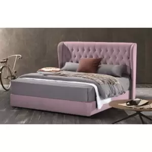 Image of Mariappa Bed Double Plush Velvet Pink