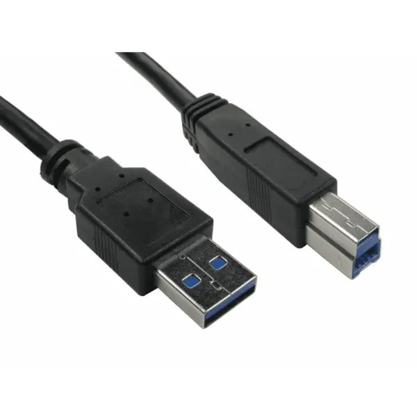 image of 3 USB 3.0 Type A (M) to Type B (M) Data Cable