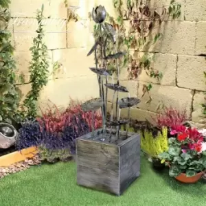 Image of Grand Zinc Flower Mains Powered Water Feature