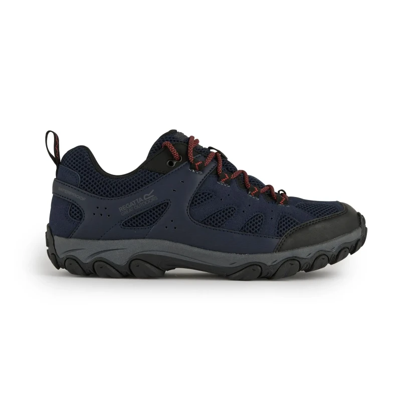 Image of Regatta Regatta Men Edgepoint Breathable Waterproof Low Walking Shoes in Navy Size: 10 Navy 10 Male 5063516062974