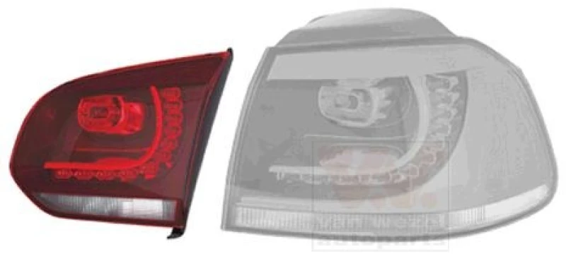 Image of VAN WEZEL 5765934 Rear light Inner Section, with bulb holder, Right, LED Combination Rearlight (391)