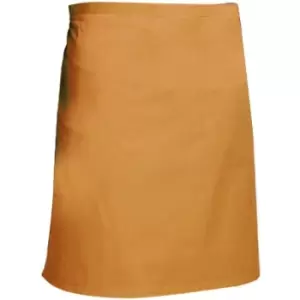 Image of Dennys Multicoloured Catering Waist Apron 28x36ins (Pack of 2) (One Size) (Orange) - Orange