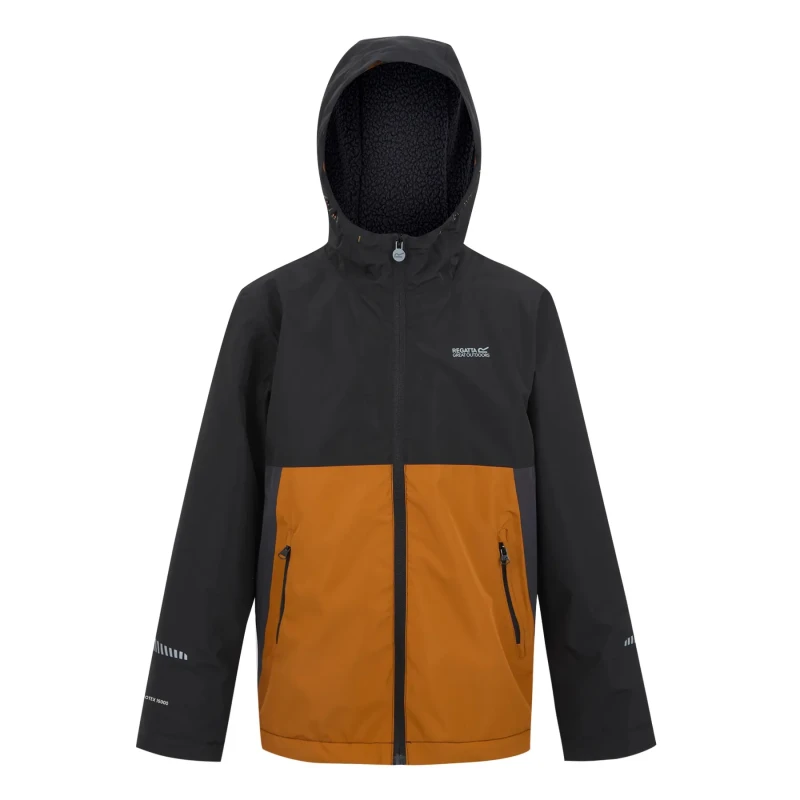 Image of Waterproof jacket for children Regatta Hillain Noir Unisex 9/10 ans