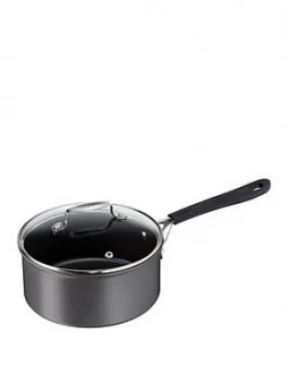 Image of Tefal Jamie Oliver 24Cm Hard Anodised SautÉ Pan With Glass Lid - Grey