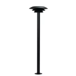 Outdoor Bollard Path Lamp Black 25cm IP44