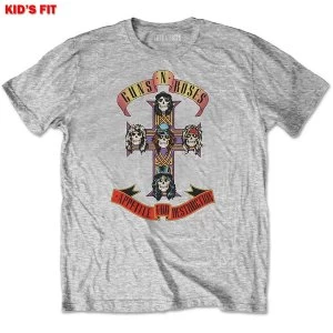 Image of Guns N' Roses - Appetite for Destruction Kids 11 - 12 Years T-Shirt - Grey