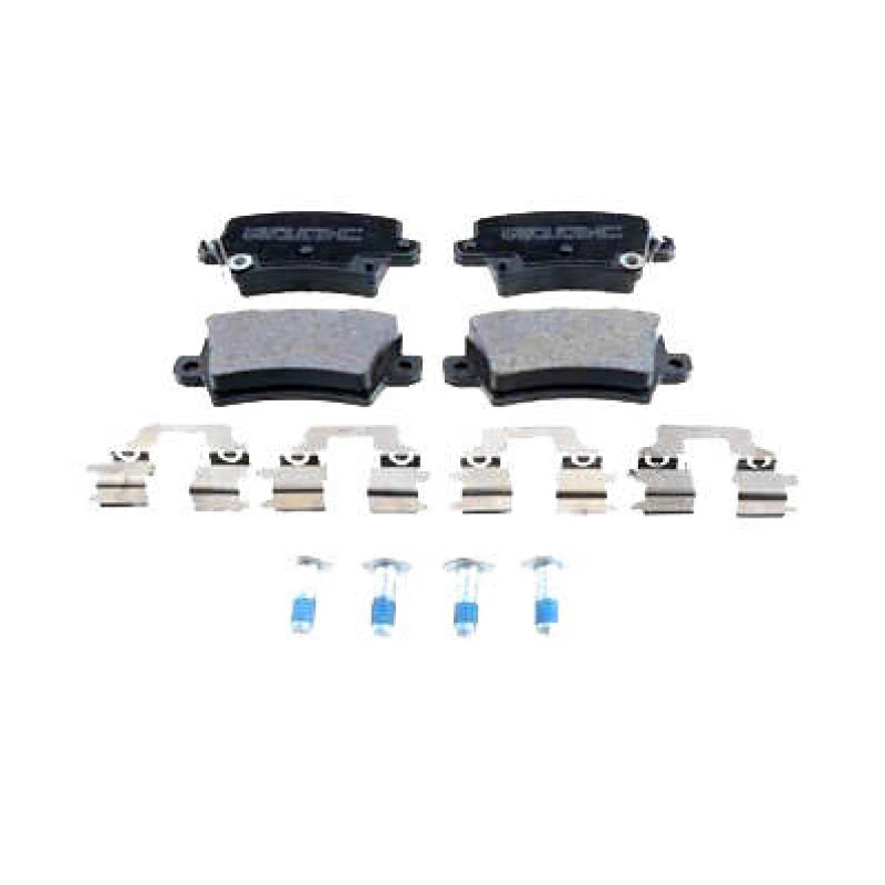 Image of ZIMMERMANN 24086.155.2 Brake pad set Rear Axle, with acoustic wear warning, Photo corresponds to scope of supply, with bolts/screws Brake Pad Set,dis