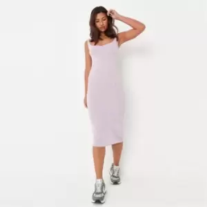 image of Missguided Neckline Midaxi Dress Strappy - Purple