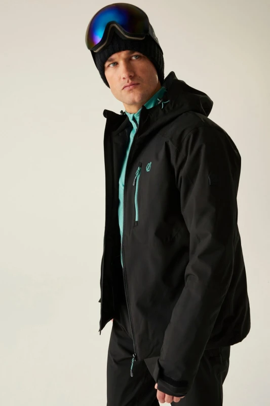 Image of Dare 2b Dare 2b Men Eagle Waterproof Breathable Insulated Skiing Jacket in Jet Black Size: 2X-large Jet Black XXL Male 5063516185048