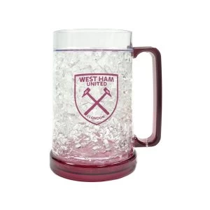 Image of West Ham Freezer Tankard Clear Crest