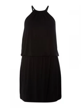 Image of Freya Coastline halterneck cover up Black