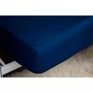 Image of Easy Care Fitted Sheet King Navy