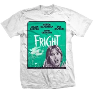 image of StudioCanal - Fright Poster Unisex Large T-Shirt - White