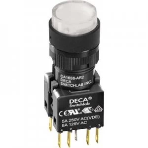 image of DECA ADA16S6 MR1 A2GW Pushbutton 250 V AC 5 A 2 x OffOn IP65 momentary