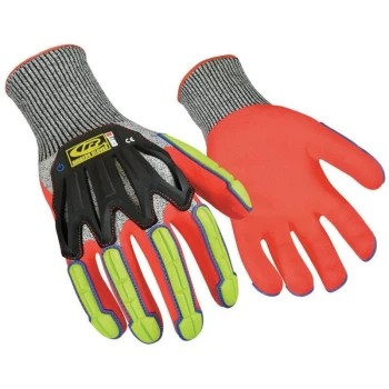 image of Medium Duty Impact Resistant Gloves Hi Viz Size 7 - Ansell