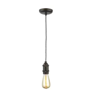 Image of Inlight Dale E27 Pendant Cord Set Bronze & Black