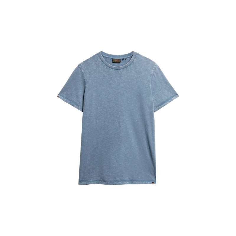 Image of Slub Cotton T-Shirt with Crew Neck