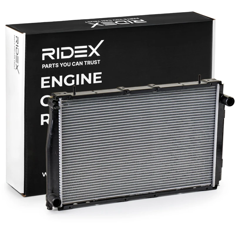 Image of RIDEX 470R0362 Engine radiator Brazed cooling fins, Aluminium Aluminium Radiator,engine cooling (470)