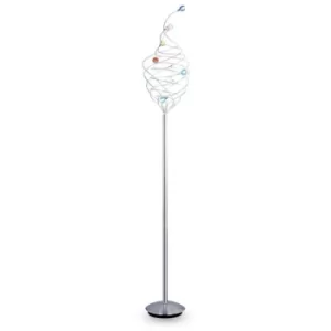 Image of Linea Verdace Dylirium Floor Lamp Satin Nickel